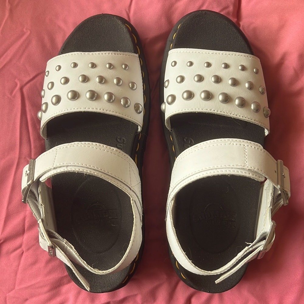 Dr. Marten Voss Stud Leather Platform Sandals